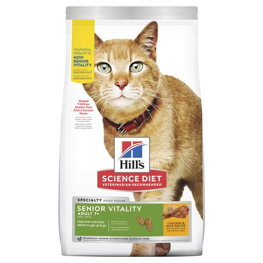 Hill's Science Diet Adult 7+ Senior Vitality Dry Cat Food 1.36kg