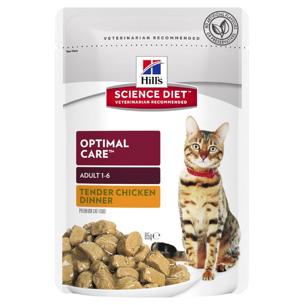 SCIENCE DIET CAT OPTIMAL CARE CHICKENOUCH 85G