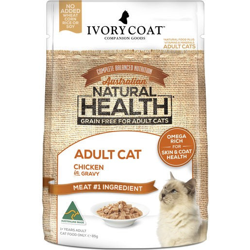 Ivory Coat Adult Cat Chicken Gravy 12x85g