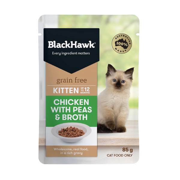 Black Hawk Feline Kitten Chicken 12x85g