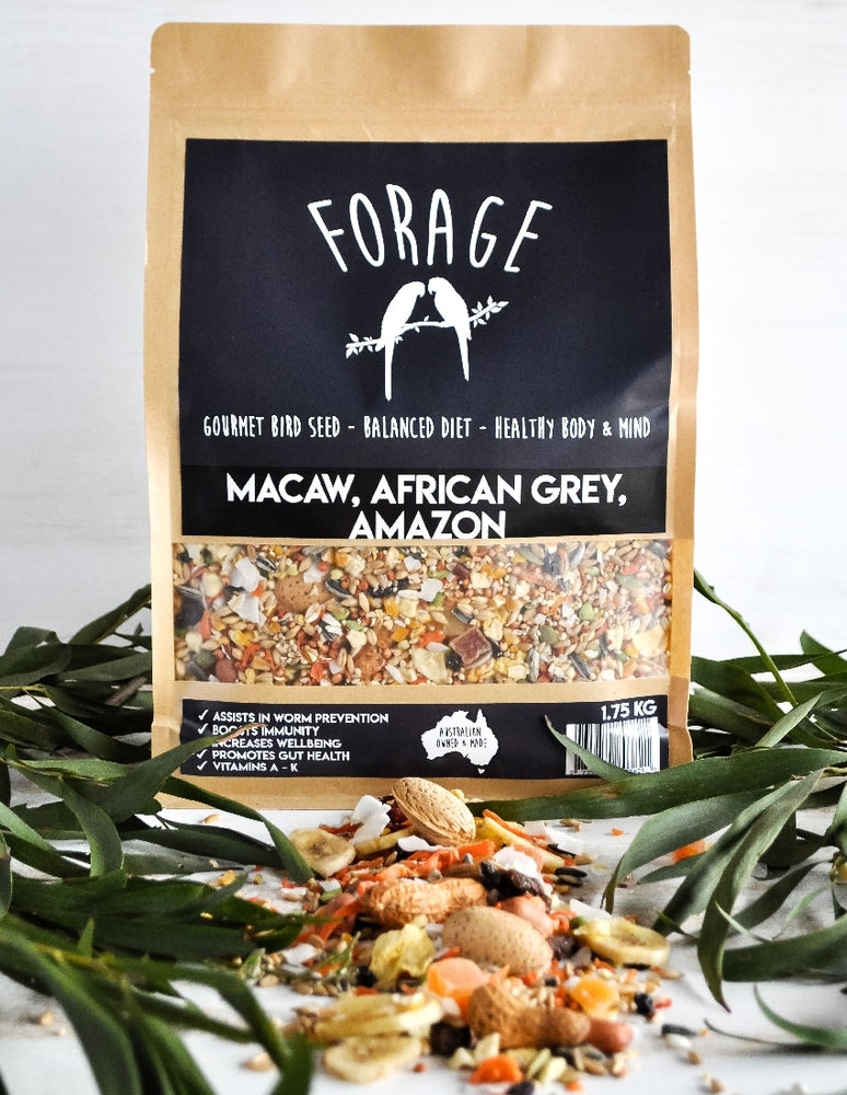 Forage Macaw, African Grey, Amazon 1.75kg