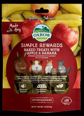 Oxbow Simple Rewards - Apple & Bannana 85g