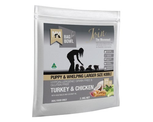 Meals For Mutts Puppy Large Breed Turkey & Chicken 2.5kg GLF GRF