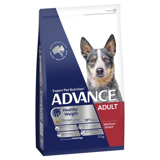 Advance Dog Weight Med Breed Chick 13kg