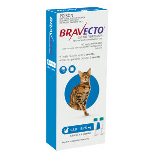 BRAVECTO CAT 2.8-6.25KG SPOT ON