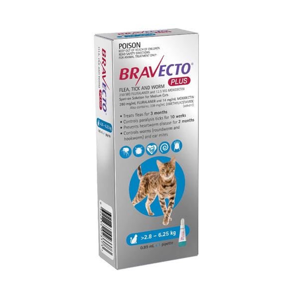Bravecto Cat 2.8-6.25kg Spot On