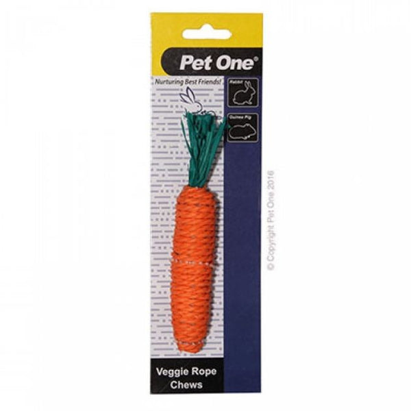 Veggie Rope For Small Animals - Carrot (M)