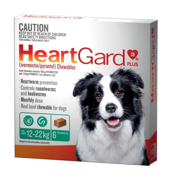 Heartguard 12-22kg Green 6 Pack