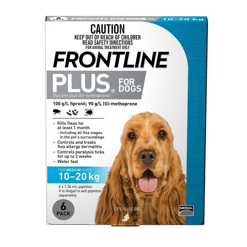 Frontline Plus Dog 10-20kg 6pk