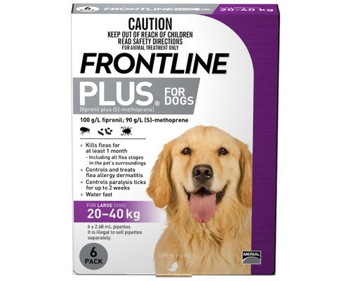 Frontline Plus Dog 20-40kg 6pk