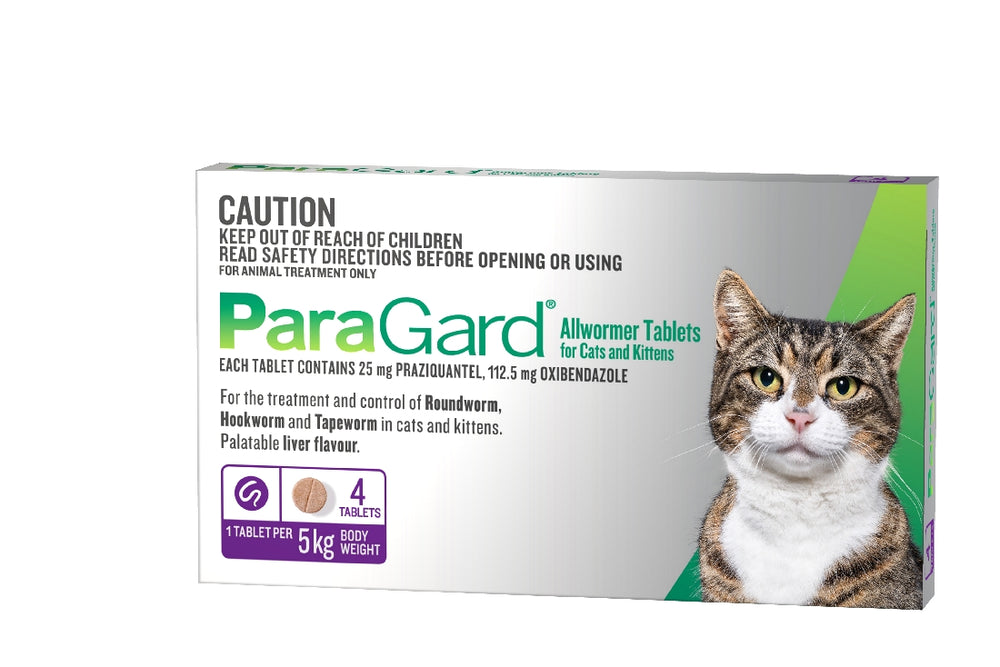 Paragard Allwormer Cats 0-5kg 4tabs