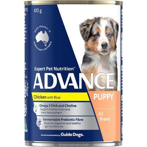 Advance Puppy Chick & Rice Can 410g