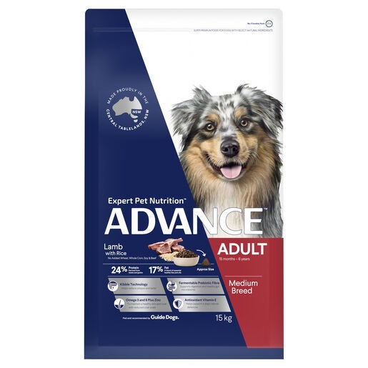 Advance Dog Adult Med Breed Lamb 15kg
