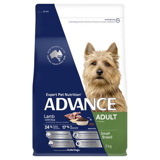 Advance Dog Adult Sml Breed Lamb 3kg