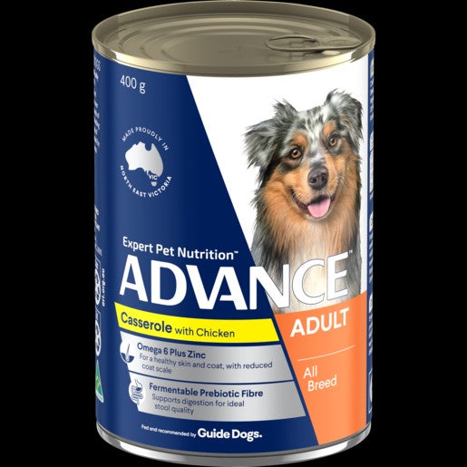 Advance Adult All Breed Casserole With Chicken 410g