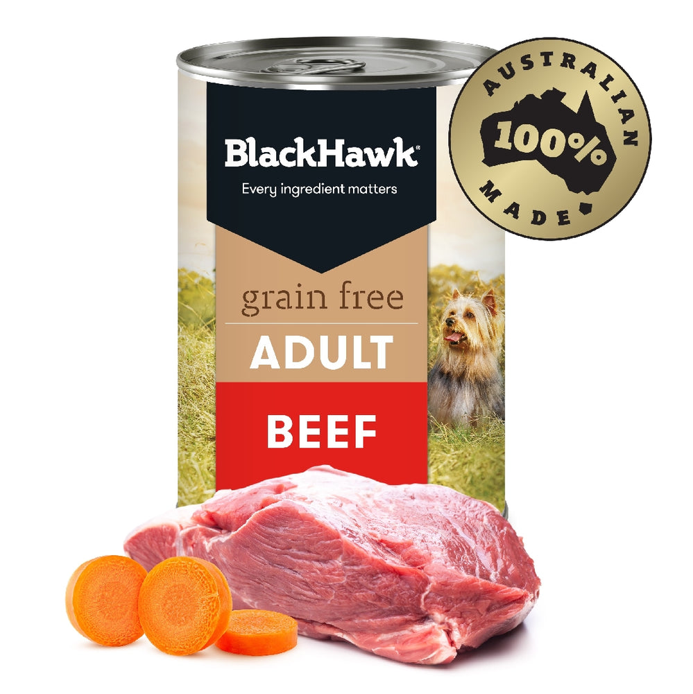 Black Hawk Grain Free Beef 400g Can