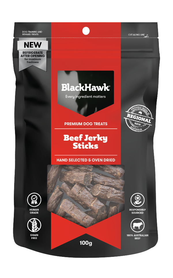 Black Hawk Dog Beef Jerky Sticks 100g
